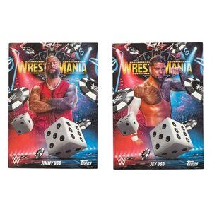 2025 Topps Wrestlemania 41 WWE WORLD Vegas Exclusive Card JIMMY & JEY USO